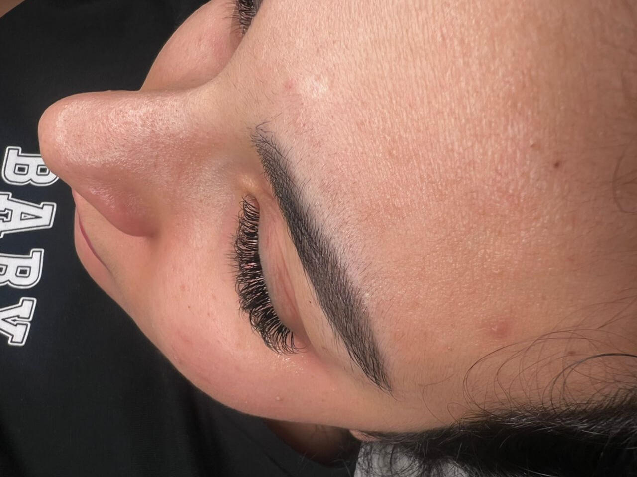 beautiful lady on lash brows